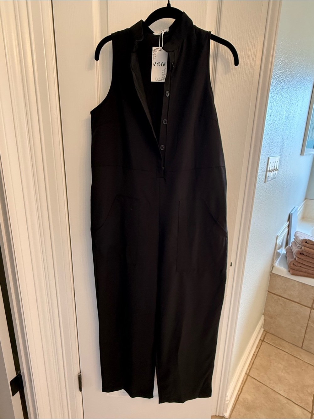 Sleeveless Black Jumpsuit